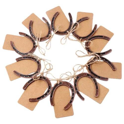 Eouayoree 10 Stück Glücks-Hufeisenkarten-Hochzeitsgeschenke mit Kraftanhängern für die Vintage-Hochzeitsfeier-Dekoration Eouayoree 10 Stück Glücks-Hufeisenkarten-Hochzeitsgeschenke mit Kraftanhängern für die Vintage-Hochzeitsfeier-Dekoration von Eouayoree