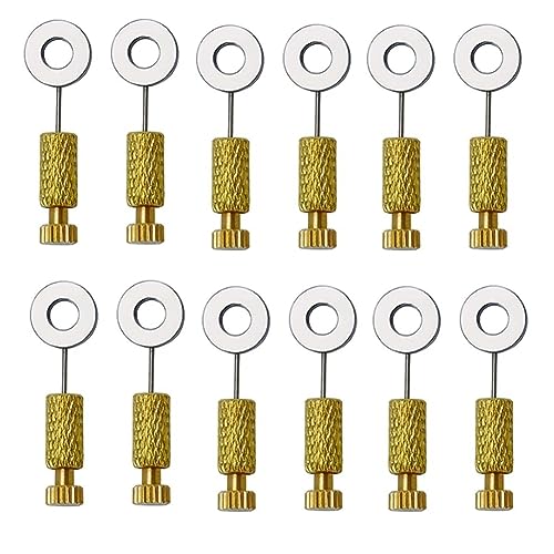 Eouayoree 12 Stück DIY-Werkzeuge Handgefertigte Lederwarenwerkzeuge Ledernadel Zur Fixierung der Naht Lederwaren Nadel zum Einfädeln 6-12mm von Eouayoree