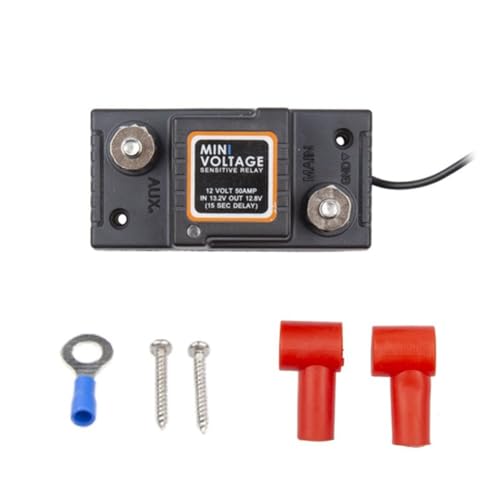 Eouayoree 12V VSR Spannungsempfindliches Relais Auto Intelligenter Dual-Batterie-Controller-Isolator Autobatterie-Relais für Wohnmobil-Marine-Ersatzteile von Eouayoree