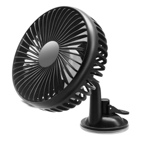 Eouayoree Autoventilator Autoelektrikventilator Auto 12V-24V Kühlluftventilator USB-Schnittstellenventilator 3-Stufig Verstellbarer Ventilator von Eouayoree
