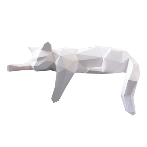 Eouayoree Katgeometrische Papiermodell-Statue-Skulpturen Moderne Zimmerdekor für Büroschreibtisch Rahmen Lügen Katzendekoration Eouayoree Katgeometrische Papiermodell-Statue-Skulpturen Moderne Zimmerdekor für Büroschreibtisch Rahmen Lügen Katzendekoration von Eouayoree