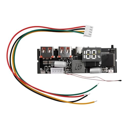 Eouayoree Power Bank Doppel-TYPE-C-Anschluss -Wege-Mobilstromversorgungsmodul 18650 Ladeplatine DIY-Motherboard 4S 100W Eouayoree Power Bank Doppel-TYPE-C-Anschluss -Wege-Mobilstromversorgungsmodul 18650 Ladeplatine DIY-Motherboard 4S 100W von Eouayoree