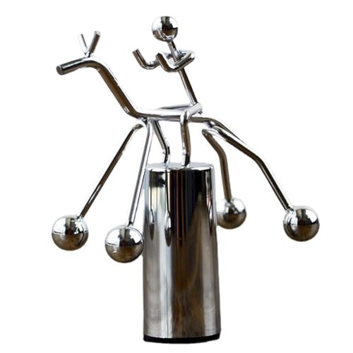 Eouayoree Ride and Swing Little Humanoid Riding Desktop Perpetuum Motion Extra Große Kugelornamente für Mini-Büroornamente von Eouayoree