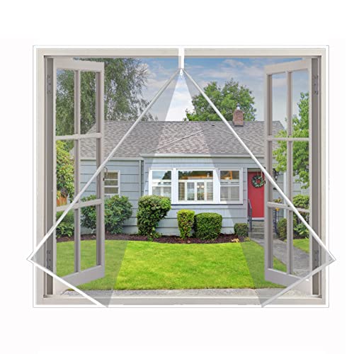 Eouyt Fliegengitter für Dachfenster 90x120cm Fliegengitter Fenster Insektenschutz Moskitonetzfenster aus Mesh DIY Fliegengitter für Fenster Badezimmer, Weiß Eouyt Fliegengitter für Dachfenster 90x120cm Fliegengitter Fenster Insektenschutz Moskitonetzfenster aus Mesh DIY Fliegengitter für Fenster Badezimmer, Weiß von Eouyt