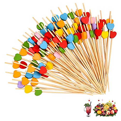 Eowppue Cocktail Deko 100 Stück Cocktail Set Cocktail Dekoration Cocktail Picks Cocktail-Sticks Cocktailspieße Für Bar Fasching Party Und Geburtstag Party Obstspieß Cocktail Deko von Eowppue