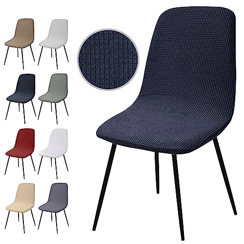 Stuhlhussen 6er Set, Stretch Stuhlbezug Jacquard Esszimmerstühlhussen Universal Stuhlhussen Abnehmbarer Waschbarer Stuhlabdeckung für Esszimmer,Hotel,Bankett,Hochzeit,Partys Deko(Y-Dunkelgrau,6er Set) von Eozakavod