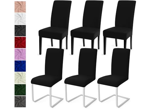 Stuhlhussen 6er Set Stuhlbezüge Moderne Stretch Stuhlhussen Universal Husse Abnehmbare Stuhlbezug Waschbarer Abdeckung Esszimmer Dekoration Spannbezug,für Hotel und Hochzeit Partys(6er Set, Schwarz)-C Stuhlhussen 6er Set Stuhlbezüge Moderne Stretch Stuhlhussen Universal Husse Abnehmbare Stuhlbezug Waschbarer Abdeckung Esszimmer Dekoration Spannbezug,für Hotel und Hochzeit Partys(6er Set, Schwarz)-C von Eozakavod