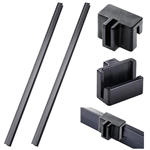 2 Stück Hängeregisten, 12 Schubladenseiten, PVC, schwarze Aktenschienen und 15 Stück KunststoffAktenschienen, Clips, Schubladen, Aktenschienen, Haken, Hängeregisten, Klemmen für Akten, Schubladen, von Epakh