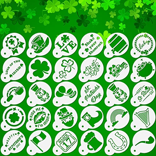 30 Stück St. Patrick's Day Kekse Schablonen Plätzchen Siebdruck St. Patrick's Day Backen Urlaub Schablonen DIY St. Patrick's Day Kleeblatt Plätzchen Schablone Vorlagen Dekoration 30 Stück St. Patrick's Day Kekse Schablonen Plätzchen Siebdruck St. Patrick's Day Backen Urlaub Schablonen DIY St. Patrick's Day Kleeblatt Plätzchen Schablone Vorlagen Dekoration von Epakh