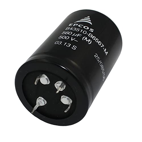 Epcos 4-Pin Elko Kondensator Radial 560µF 500V 85°C B43510B6567MS1 d40x60mm von Epcos