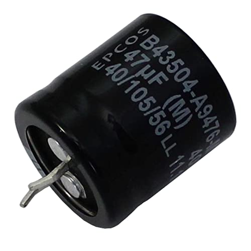 Epcos 5x Snap-In Aluminium Kondensator Radial 47µF 400V 105°C B43504A9476MS1 22x25mm 47uF von Epcos