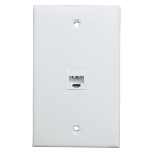 Epdpekc 1-Packung 1 Anschluss Ethernet Wandplatte, Schlussstein Buchse Wandplatte mit RJ45 Schlussstein Buchse auf Buchse Inline Kupplungseinsatz Epdpekc 1-Packung 1 Anschluss Ethernet Wandplatte, Schlussstein Buchse Wandplatte mit RJ45 Schlussstein Buchse auf Buchse Inline Kupplungseinsatz von Epdpekc