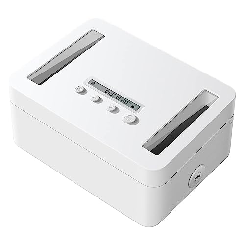 Epdpekc 1 Set Metall-Schließfach mit Zeitschaltuhr, Selbststeuerung, Schließfach mit Kindersicherung und LED-Anzeige für Telefone, Snacks, Alkohol von Epdpekc