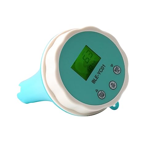 Epdpekc 1 Stück Intelligentes Online-Bluetooth-Wasser-Chlor-Messgerät, PH-Messgerät, Angetriebenes Werkzeug, 6-In-1, Passend für Schwimmbad von Epdpekc