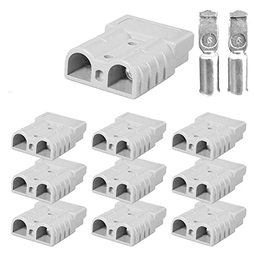 Epdpekc 10 StüCke für Anderson Style Steckverbinder DC Power Werkzeug 50A 12 24V 6AWG Zweipolig mit Kupferkontakt StromanschlüSse von Epdpekc