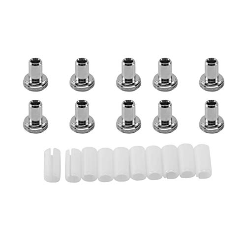 Epdpekc 10-Teilige Keramik Rohr HüLsen und 10-Teilige Metall Kopf Steckverbinder Adapter für die Faser Optische Visuelle Fehler Locator von Epdpekc