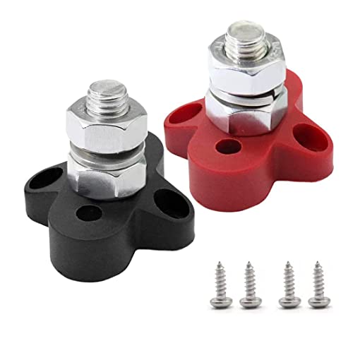 Epdpekc 2 StüCk DC 48 V 150 A BusBar M10 Klemmenblock Bolzen Batteriestromverteilungsklemme Bolzen Stromschienenverbinder für Wohnmobilboote von Epdpekc