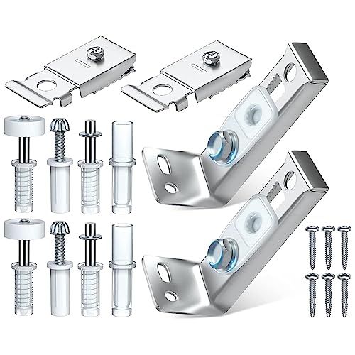 Epdpekc 2er-Pack Reparatur-Ersatzteile, Doppel-Falttür, Metall-Drehzapfen-Hardware-Paket für Falttür, Schranktür von Epdpekc