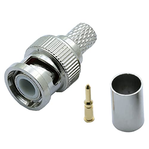 Epdpekc 30 STÜCKE BNC Crimp Stecker für CCTV System Kupplung Stecker BNC RG6 von Epdpekc