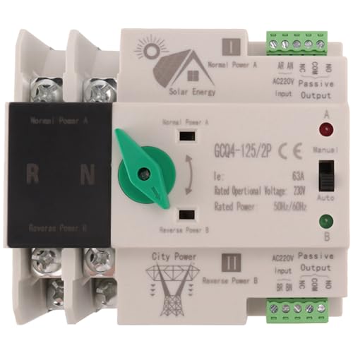 Epdpekc Photovoltaik-Solarstrom ATS Automatischer Transferschalter DIN-Schiene 2P 63A AC220V ATS-PV-Systemstrom zu Stadtstrom Epdpekc Photovoltaik-Solarstrom ATS Automatischer Transferschalter DIN-Schiene 2P 63A AC220V ATS-PV-Systemstrom zu Stadtstrom von Epdpekc
