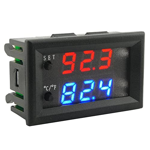 Epdpekc W2809 12V AC110-220V Sondenleitung Digitale Temperaturregelung LED Anzeige Thermostat mit Heiz/KüHlsteuerinstrument von Epdpekc