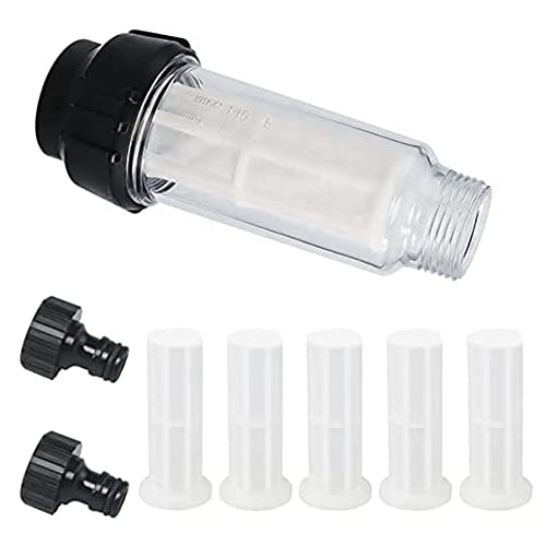 Epdpekc Wasserfilter Gartenschlauch 3/4 Wasservorfilter Wasserfilter Set mit 5 FiltereinsäTzen + 2 Schnelladapter Epdpekc Wasserfilter Gartenschlauch 3/4 Wasservorfilter Wasserfilter Set mit 5 FiltereinsäTzen + 2 Schnelladapter von Epdpekc