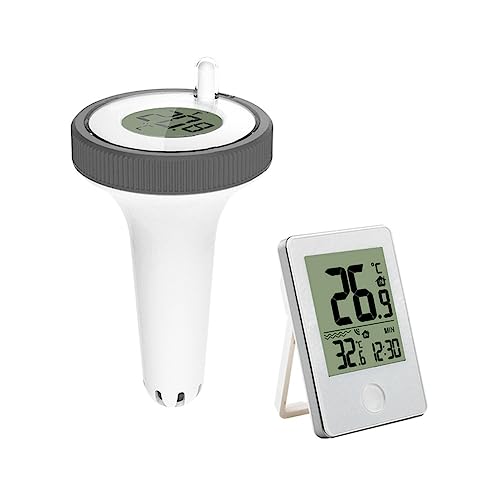 Epdpekc Wassertemperatur-Testmessgerät, Digitales Wassertemperatur-Testmessgerät für Den Innen- und Außenbereich, Schwimmendes Pool-Thermometer für Schwimmbad, Fischteich Epdpekc Wassertemperatur-Testmessgerät, Digitales Wassertemperatur-Testmessgerät für Den Innen- und Außenbereich, Schwimmendes Pool-Thermometer für Schwimmbad, Fischteich von Epdpekc