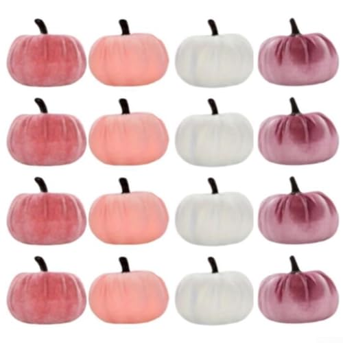 12-teiliges künstliches Kürbis-Set aus Samt mit Schaumstoffkern für lange Lebensdauer im Herbst und Urlaub, perfekt für Thanksgiving und Halloween-Tische 12-teiliges künstliches Kürbis-Set aus Samt mit Schaumstoffkern für lange Lebensdauer im Herbst und Urlaub, perfekt für Thanksgiving und Halloween-Tische von EpheyFIF