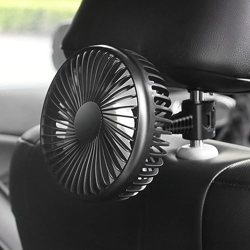 12V/24V USB Auto Ventilator mit 3 ABS Flügeln für effiziente Luftzirkulation in Fahrzeugen (Halterung) von EpheyFIF