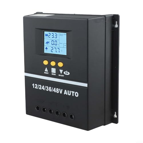 150 A MPPT Solarladeregler mit LCD-Display und automatischer Spannungserkennung für 12 V 24 V 36 V 48 V Batterien mit großen Verdrahtungsanschlüssen und Mehrfachschutz (70 A) von EpheyFIF