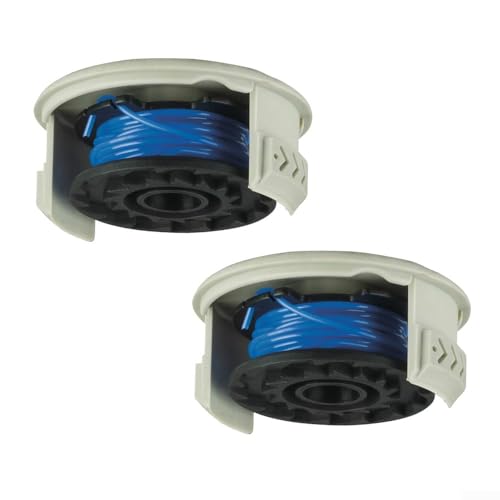 2 x Rasentrimmerspule und Schnurabdeckung, Fadenspule für RAC124 18 Volt + Razor OLT/RLT 1830 1831 Trimmerspule & Schnur-Nachfüller, Trimmerspule (1 Stück) von EpheyFIF