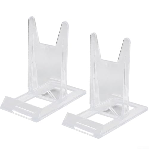 2 x verstellbarer Acryl-Ständer für Tablett, abnehmbare Halterung für Vitrinen und Präsentationen von EpheyFIF