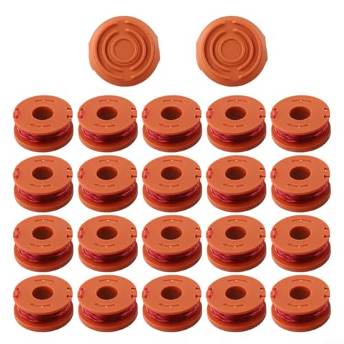 20 Trimmerspulen und Kappe Ersatz für Worx WA0010 WG154 WG163 WG180, 3 m / 0 065 Kantenschnur 20 Trimmerspulen und Kappe Ersatz für Worx WA0010 WG154 WG163 WG180, 3 m / 0 065 Kantenschnur von EpheyFIF