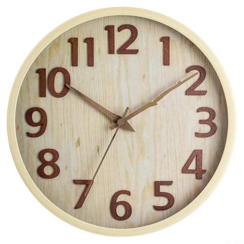 30 cm runde Uhr, leiser Betrieb und batteriebetrieben für flexible Platzierung in Ihrem Zuhause von EpheyFIF