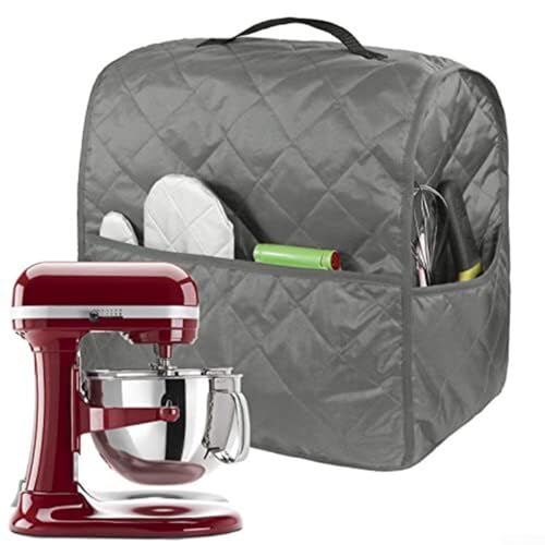 4,5 QT Mixer-Staubschutz, verdickte, gesteppte Polyester-Seiden-Schutzhülle, eng anliegende Passform für Standmixer, 5 Farboptionen für Heimdekoration, einfach anzubringen, staubdichtes Design (1 4,5 QT Mixer-Staubschutz, verdickte, gesteppte Polyester-Seiden-Schutzhülle, eng anliegende Passform für Standmixer, 5 Farboptionen für Heimdekoration, einfach anzubringen, staubdichtes Design (1 von EpheyFIF