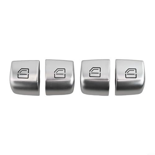 4 Chrom-Fensterschalter-Reparaturknöpfe für Mercedes C-Klasse direkter Ersatz mit einfacher Installation 4 Chrom-Fensterschalter-Reparaturknöpfe für Mercedes C-Klasse direkter Ersatz mit einfacher Installation von EpheyFIF