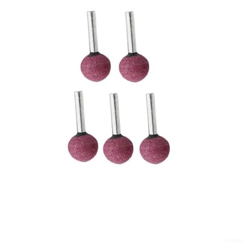5 x Schleifköpfe mit 6 mm Schaft für Drehwerkzeug zum Gravieren und Schnitzen (6 x 20 mm rot) von EpheyFIF