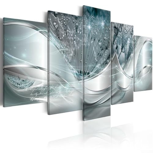 5er-Set Leinwand-Kunstdrucke Moderne abstrakte Landschaft für Wohnzimmer Display (B) von EpheyFIF