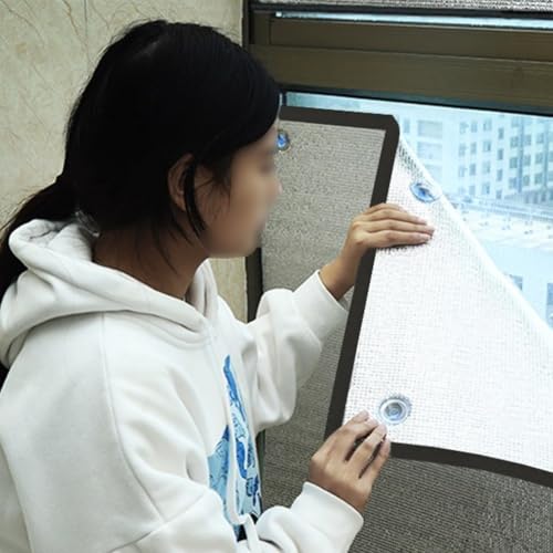 8 mm Fensterisolierung mit doppelter Aluminiumfolie für optimale Wärmedämmung und einfache Installation (80 x 100 mm) von EpheyFIF