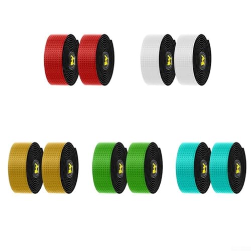 Atmungsaktives Rennrad-Lenkerband, 2 Rollen, rutschfest und bequem für jede Fahrt (rot) von EpheyFIF