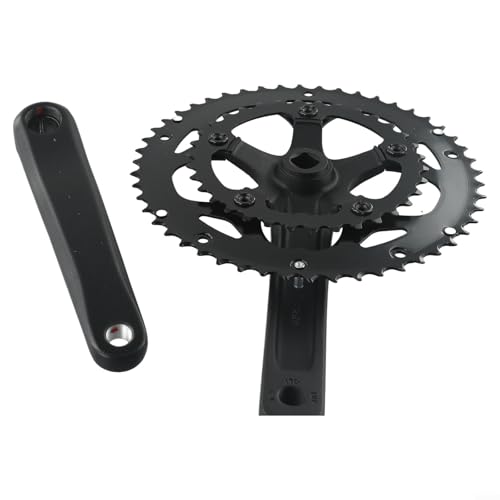 Doppel-Kettenblatt-Kurbelsatz für Rennräder 3450T, 170 mm quadratischer Kegel, entworfen für 9/10/11-Gang-Ketten mit AL6061 Aluminium (Typ B) von EpheyFIF
