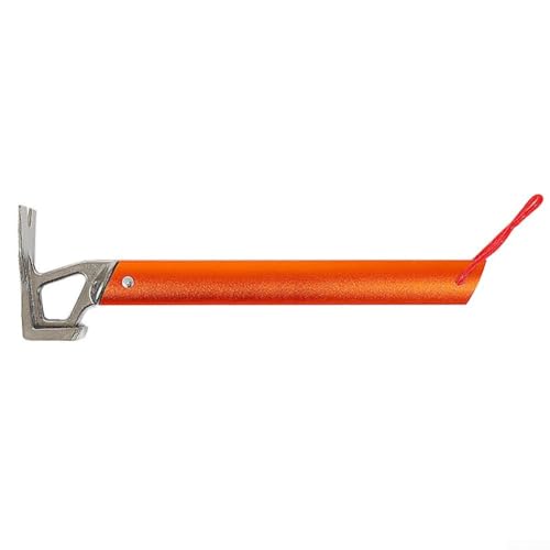 Edelstahlhammer für Zeltheringe mit praktischem Design, ideal zum Klettern und für den Außenbereich (orange) von EpheyFIF