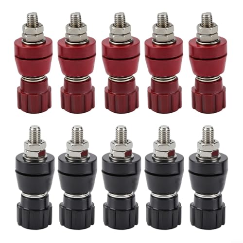 EpheyFIF 5 Paar Terminal Binding Post, 107 Terminal Block M5 Thread Binding Post, High Current Binding Post for Motor Welding Machine EpheyFIF 5 Paar Terminal Binding Post, 107 Terminal Block M5 Thread Binding Post, High Current Binding Post for Motor Welding Machine von EpheyFIF