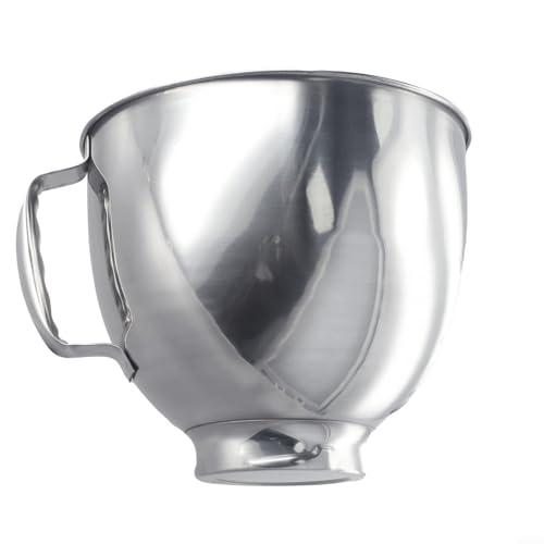 EpheyFIF Edelstahl Rührschüssel für Kitchenaid 4.5QT & 5QT Serie Edelstahlschüssel mit Griff Rührschüssel Ersatz Mixer Zubehör EpheyFIF Edelstahl Rührschüssel für Kitchenaid 4.5QT & 5QT Serie Edelstahlschüssel mit Griff Rührschüssel Ersatz Mixer Zubehör von EpheyFIF