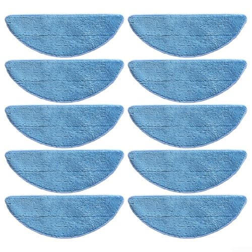 EpheyFIF Tuch-Pads für Tesvor M2 Roboter-Staubsauger, Ersatzteile, Wischtuch, Hauptpolster, wiederverwendbar, Mikrofaser, weiches Pad (10 Stück), 85558SP58P591P1S4M1F3G von EpheyFIF