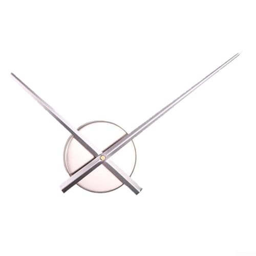 Erstellen Sie einzigartige Wanduhren mit Metalluhr, Zifferblatt, Zeiger, leises Uhrwerk, für Schlafzimmer und Büros (Silber) von EpheyFIF