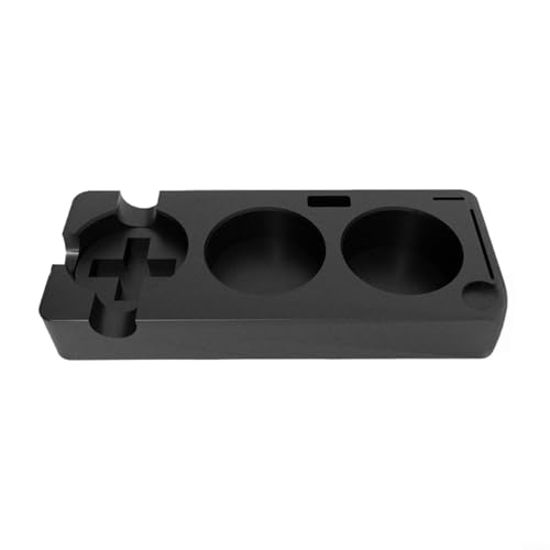 Espresso-Tamping-Station – PLA-Coffee Bar Organizer mit Tamper-/Verteiler-/Siebträger-Haltern | 2-große schwarze Workflow-Station (17 cm/24,5 cm) (B) von EpheyFIF