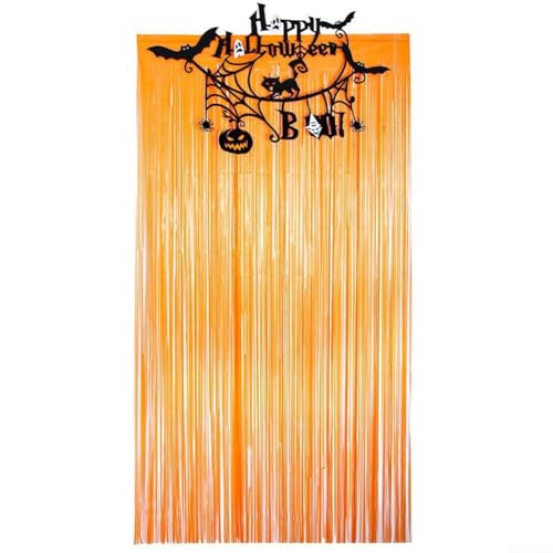 Halloween-Partydekorations-Vorhang-Set, 2 m, um eine kühlende und gruselige Atmosphäre für saisonale Feiern zu schaffen (Flagge A) von EpheyFIF