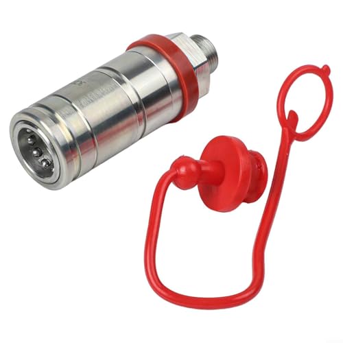 Hydraulischer Schnellkuppler SJ11129 SJ30426 RE219420 RE255758 aus hochfestem Stahl, 1/2 Zoll NW12 M22x1,5 Außengewinde, kompatibel mit Traktor Modellen 5039D-5203 von EpheyFIF