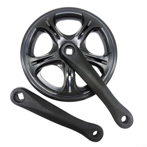 Klapprad-Kurbelgarnitur 170 mm mit 4052T Kettenblatt und Vierkantlochkurbel, kompatibel mit Singlespeed und variabler Geschwindigkeit Fahrräder plus Kettenschutz (40T) von EpheyFIF